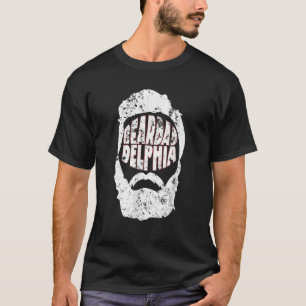 T-shirt Beardadelphia Funny Beardadelphia Beard Papa Cadea