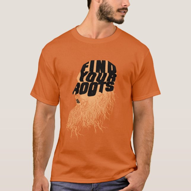 T-shirt Bearded beard men quote Bearded beard men quote in (Devant)