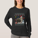 T-shirt Bearded Collie Christmas Sweater Lights Santa Hat<br><div class="desc">Bearded Collie Christmas Sweater Lights Santa Hat Shirt de Xma. Parfait pour papa,  maman,  papa,  men,  women,  friend et family members on Thanksgiving Day,  Christmas Day,  Mothers Day,  Fathers Day,  4th of July,  1776 Independent Day,  Vétérans Day,  Halloween Day,  Patrick's Day</div>