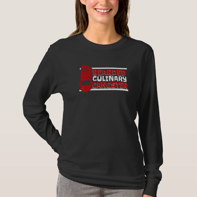 T-shirt Bearded Culinary Gangster Chef De Cuisine Chef   (Devant)