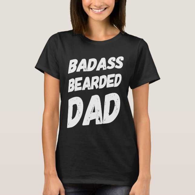 T-shirt Bearded Dads Beard Dad No Shave Beards Father Sayi (Devant)