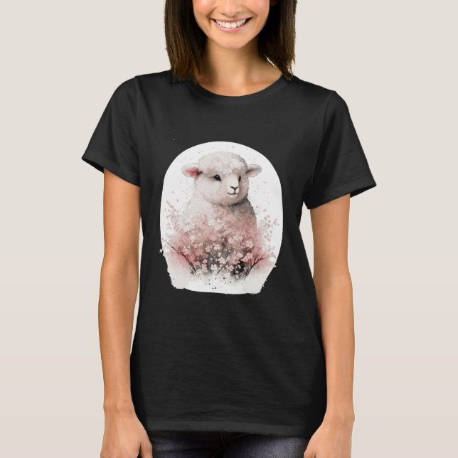 T-shirt Bearded Dragon Cherry Blossom Reptile Japanese Sak (Devant)