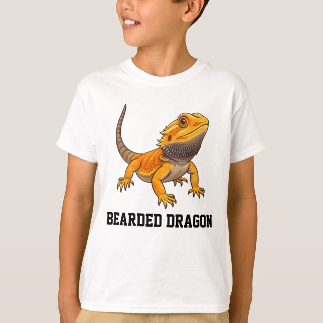 T-shirt Bearded Dragon Customizable Personalizable  (Devant)