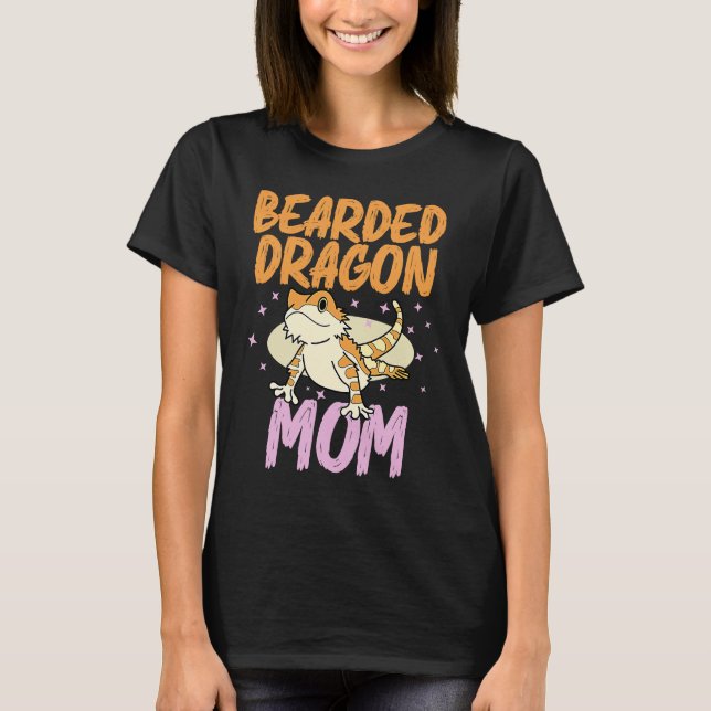 T-shirt Bearded Dragon  Mom Reptiles Pet Reptile Owner Gra (Devant)