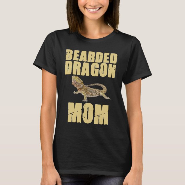 T-shirt Bearded Dragon  Mom Reptiles Pet Reptile Owner Gra (Devant)