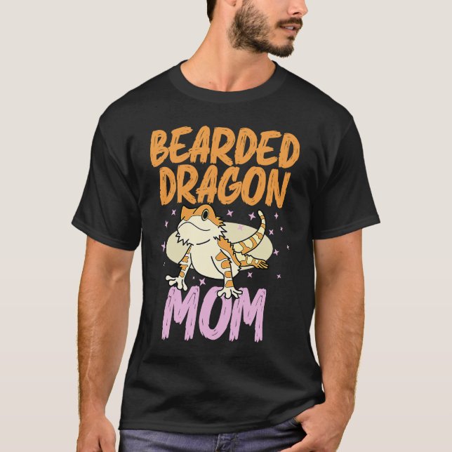 T-shirt Bearded Dragon  Mom Reptiles Pet Reptile Owner Gra (Devant)