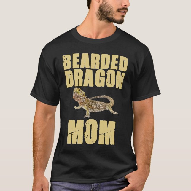 T-shirt Bearded Dragon  Mom Reptiles Pet Reptile Owner Gra (Devant)