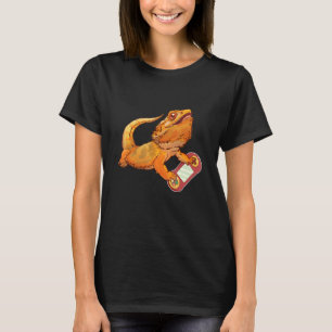 T-shirt Bearded Dragon Playing Video Game Reptiles Pagona