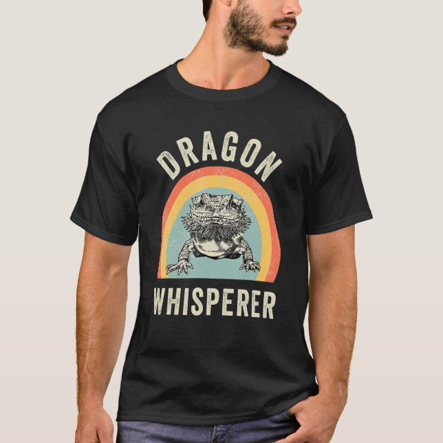 T-shirt Bearded Dragon Whisperer Beardie Mom Reptile Anima (Devant)