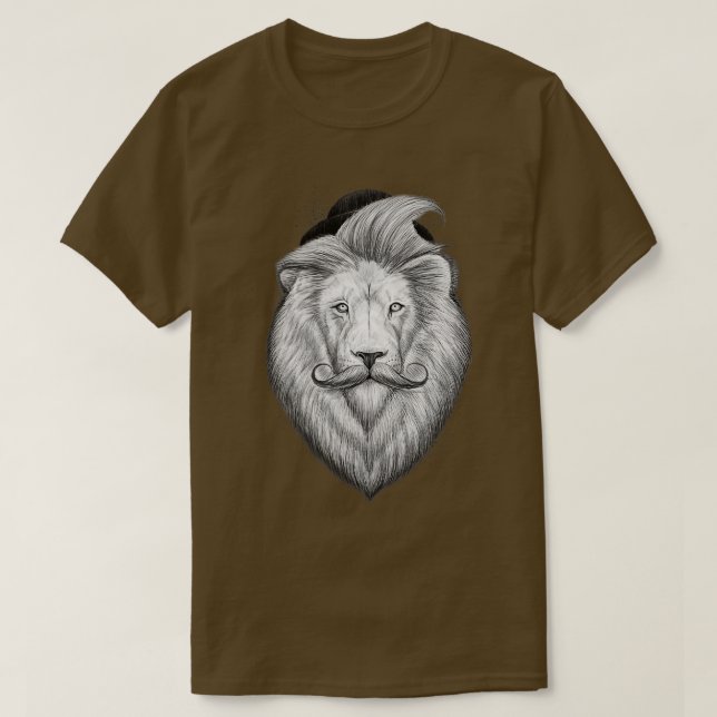 T-shirt bearded lion (Design devant)