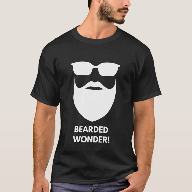 T-shirt Bearded Wonder ! Ventilateur de barbe. (Devant)