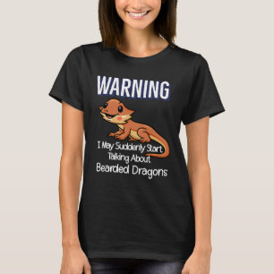 T-shirt Beardie maman mignonne Lizard Avertissement Citati