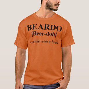 T-shirt Beardo Dictionnaire Mot Cool Bizarre Hommes Femmes
