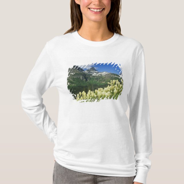 T-shirt Beargrass près de Logan Pass dans le parc national (Devant)