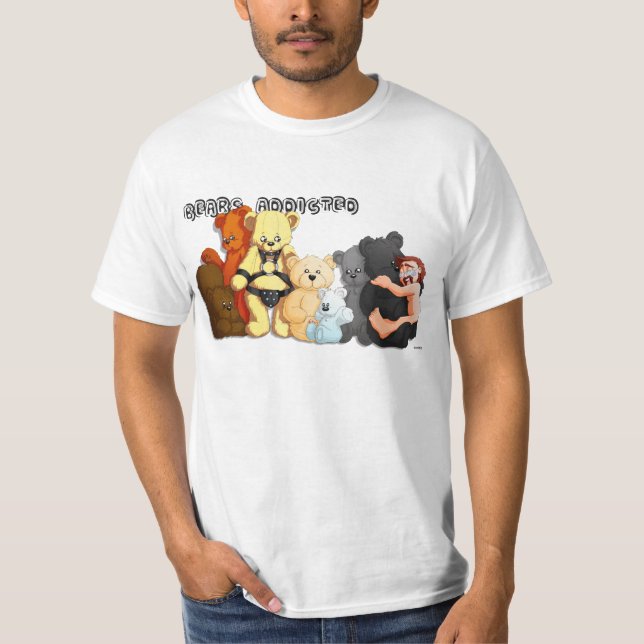 T-shirt BEARS ADDICTED (Devant)