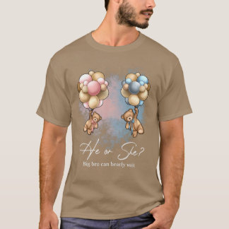 T-shirt Bears Balloons Big Brun peut attendre Genre Reve