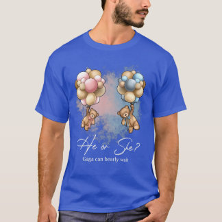 T-shirt Bears Balloons Gaga Can Bearly Wait Gender Reveal 
