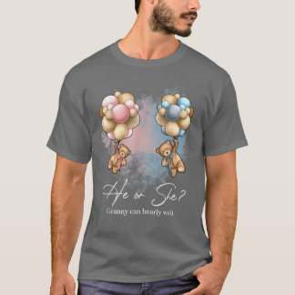 T-shirt Bears Balloons Granny peut attendre avant Genre Re