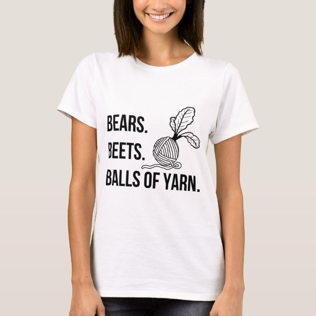 T-shirt Bears Beets Balls of Yarn - Tee femmes (Devant)