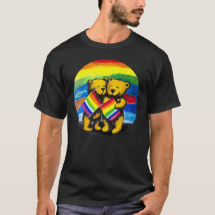 T-shirt Bears Love Couple LGBT Arc-en-ciel