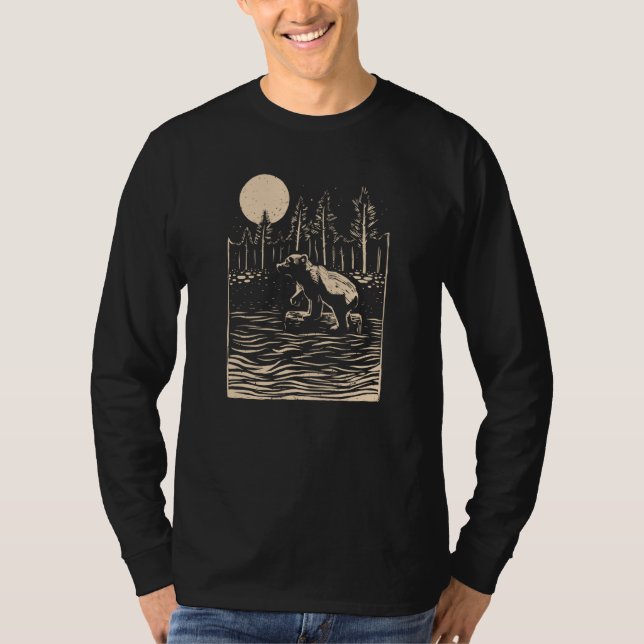 T-shirt Bears predators Canada wilderness brown bears griz (Devant)