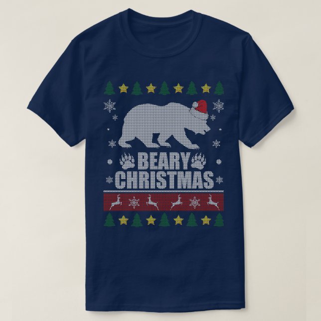 T-shirt Beary Christmas Gay Bear Xmas (Design devant)