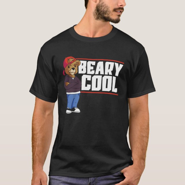 T-shirt Beary Cool Bear Lover Wildlife Animal Bear 1 (Devant)