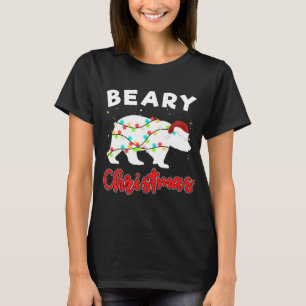 T-shirt Beary Joyeux Noël Pour Les Amateurs D'Ours Drôle N