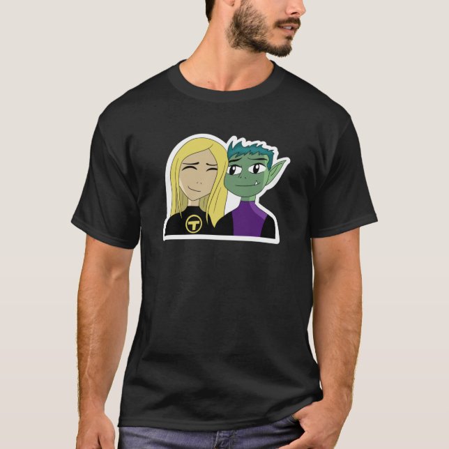 T-shirt Beast Boy et Terra (Devant)