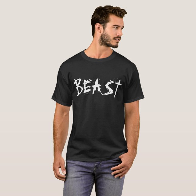 T-shirt BEAST disponible en plusieurs styles et co (Devant entier)