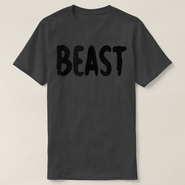 T-shirt BEAST Gym Fitness Workout Bodybuilding (Design devant)