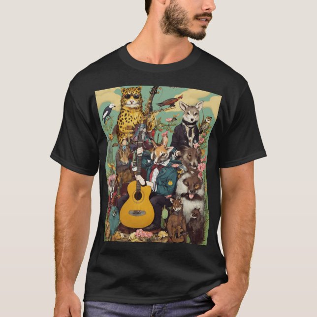 T-shirt Beastly Beats : Animal Punk Rock Revolution" (Devant)
