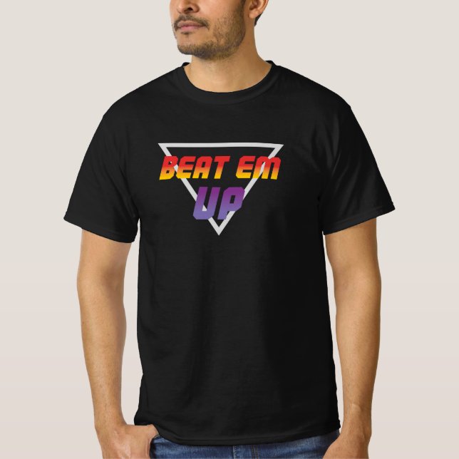 T-shirt Beat Em Up Retro Gaming (Devant)