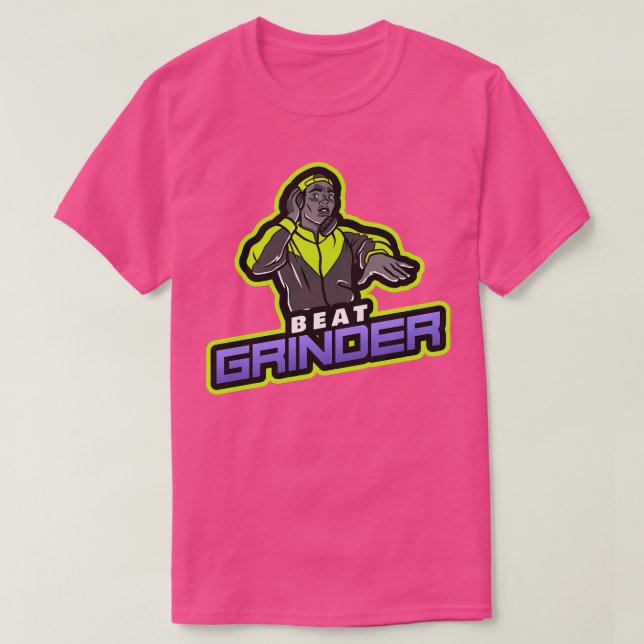 T-shirt Beat Grinder Music Lover (Design devant)