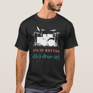 T-shirt Beat Joyely : Lifes a Symphony with a Drum Set Te