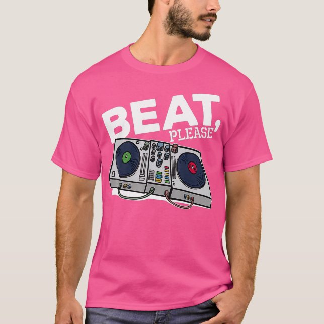 T-shirt Beat Music Hip hop Scratch Disco Dance Chansons (Devant)