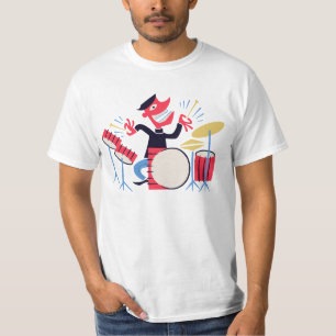 T-shirt Beatnik de tambour