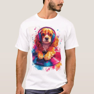 T-shirt Beats & Barks - Cocker Spaniel Music