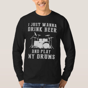 T-shirt Beats & Brews : Bière, batterie, et non stop Amuse
