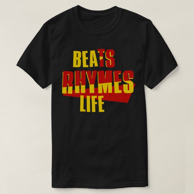 T-shirt Beats Rhymes Life (Design devant)