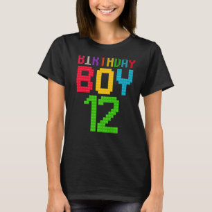 T-shirt Beau 12e anniversaire Cadeau 12 ans Bâtiment de bl