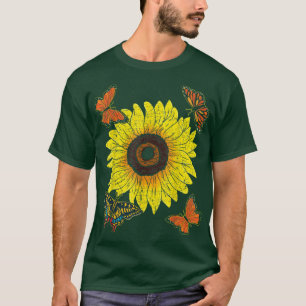 T-shirt Beau Amoureux des animaux de tournesol Lepidopteri