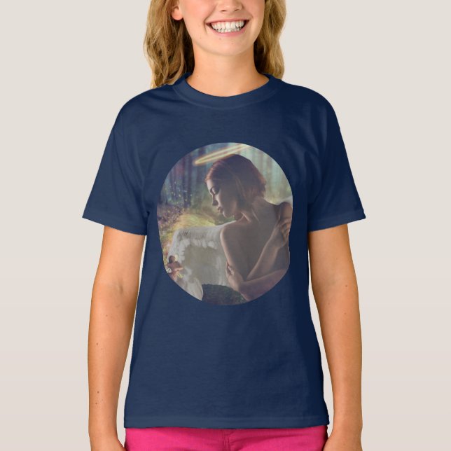 T-shirt Beau ange avec Imaginaire Fairy Art (Devant)