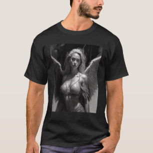 T-shirt Beau Angel Goth Esthétique Heavenly Angelic Gi