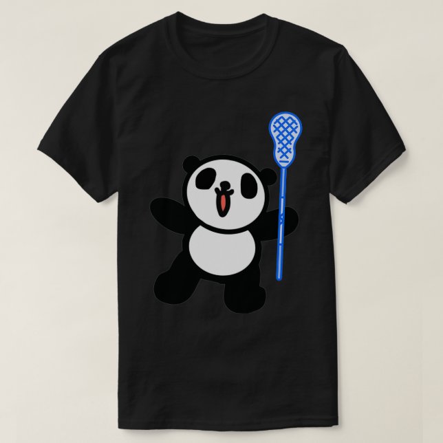 T-shirt Beau animal Lacrosse panda (Design devant)
