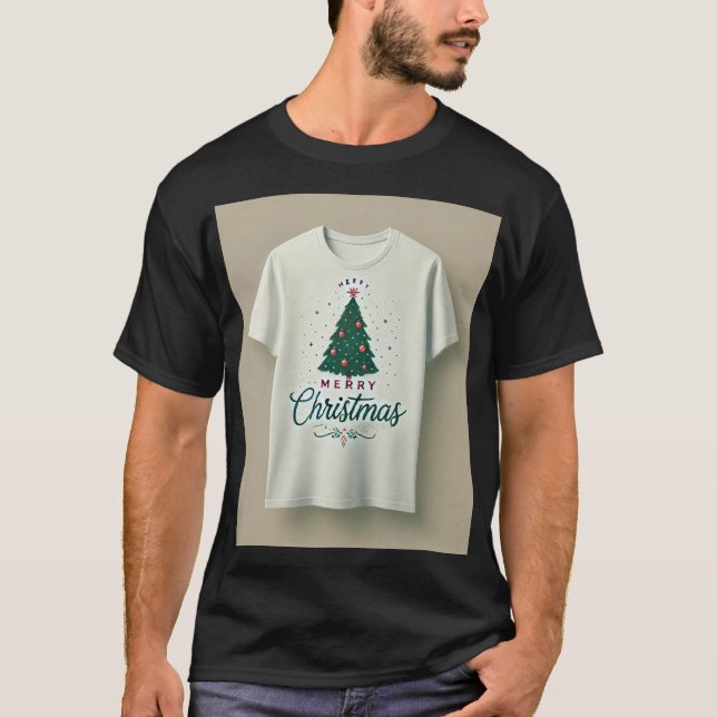 T-shirt Beau arbre de vacances TShirt|Cadeau chaleureux et (Devant)