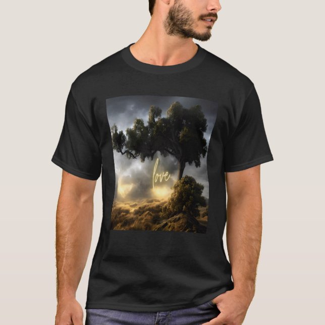 T-shirt Beau Arbre Vibrant Nature s Beauté 4 (Devant)