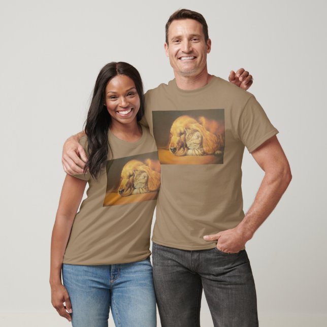 T-shirt Beau art Extraordinaire de chats et de chats de ch (Unisexe)