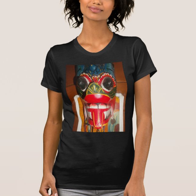 T-shirt Beau art traditionnel sri-lankais de masques de fe (Devant)