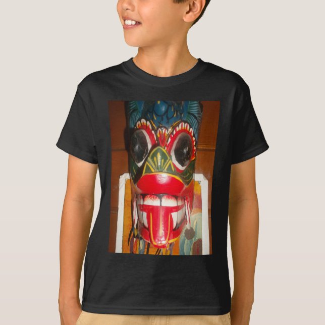 T-shirt Beau art traditionnel sri-lankais de masques de fe (Devant)